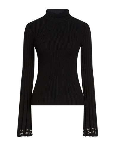 Woman Turtleneck Black Size 4 Virgin Wool