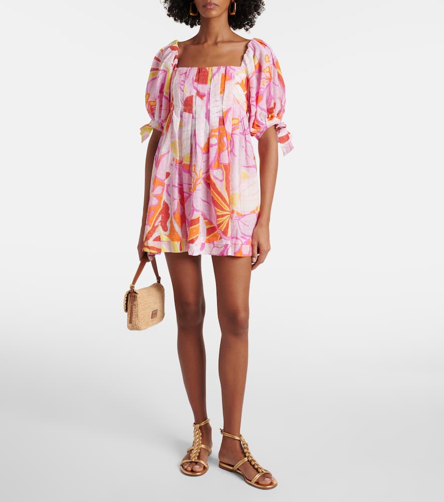 Catalina printed cotton minidress