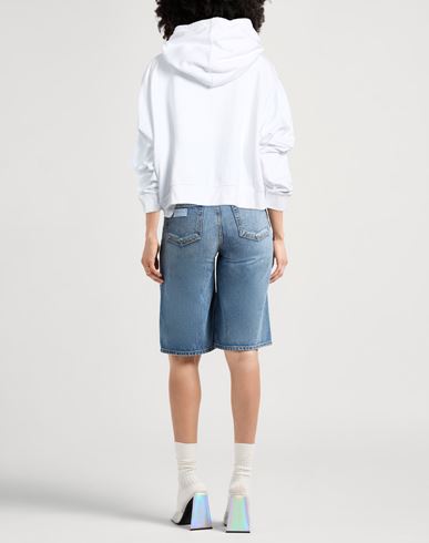 Woman Sweatshirt White Size S Cotton