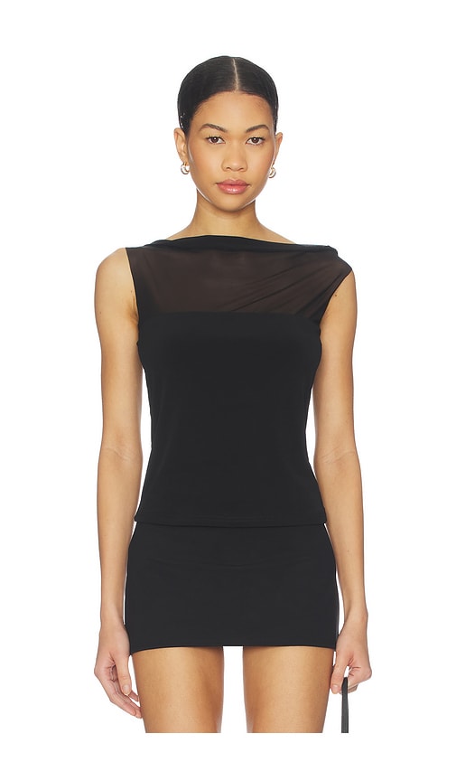 Superdown Genesis Cap Sleeve Top in Black. XS. Also in