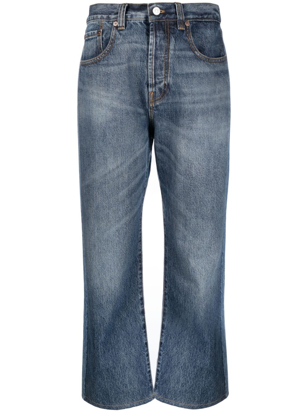 Cropped flared jeans - Blue
