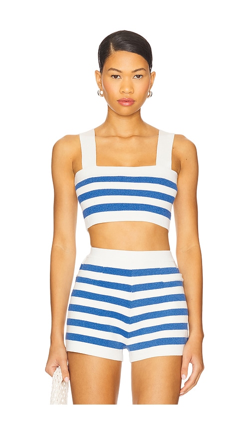 Posse Ari Crop Top in Blue.  XS. Also in L
