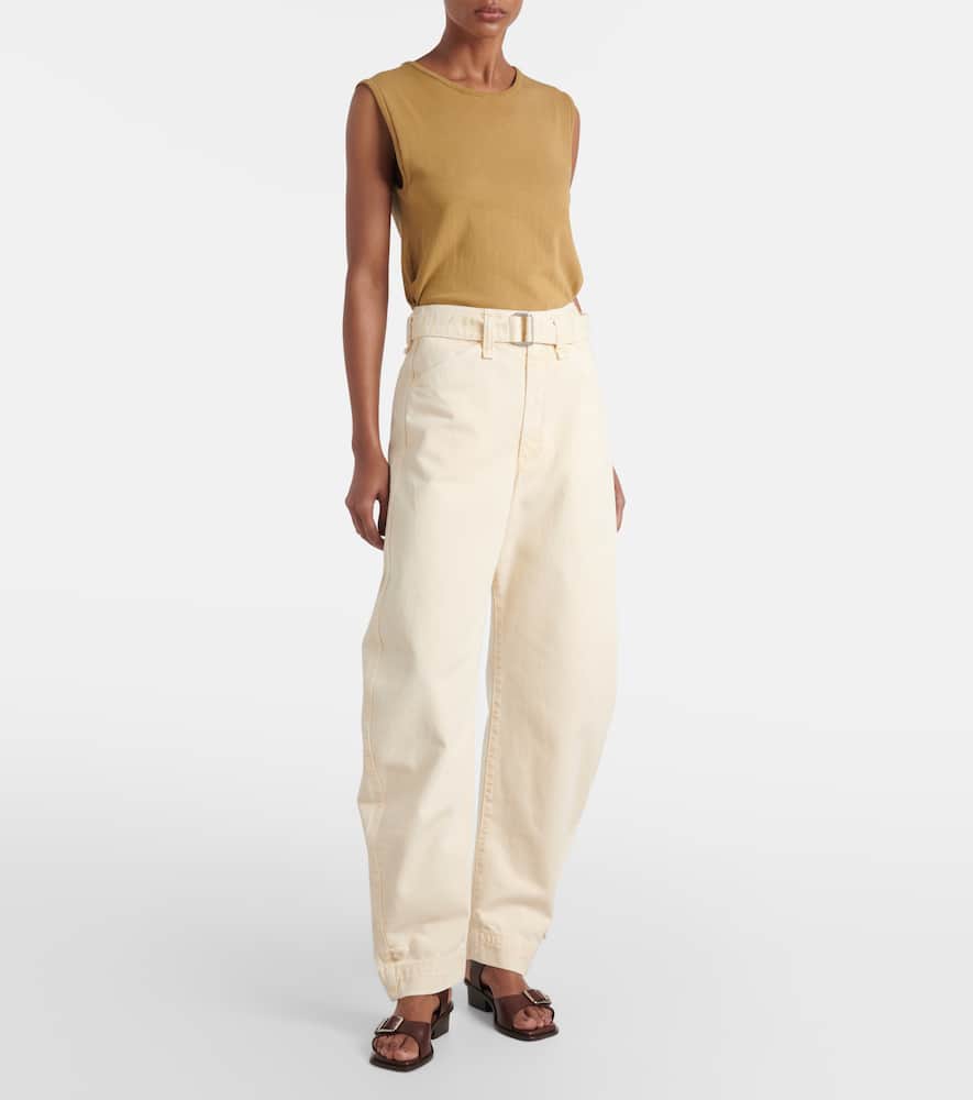 Lemaire Belted barrel-leg jeans