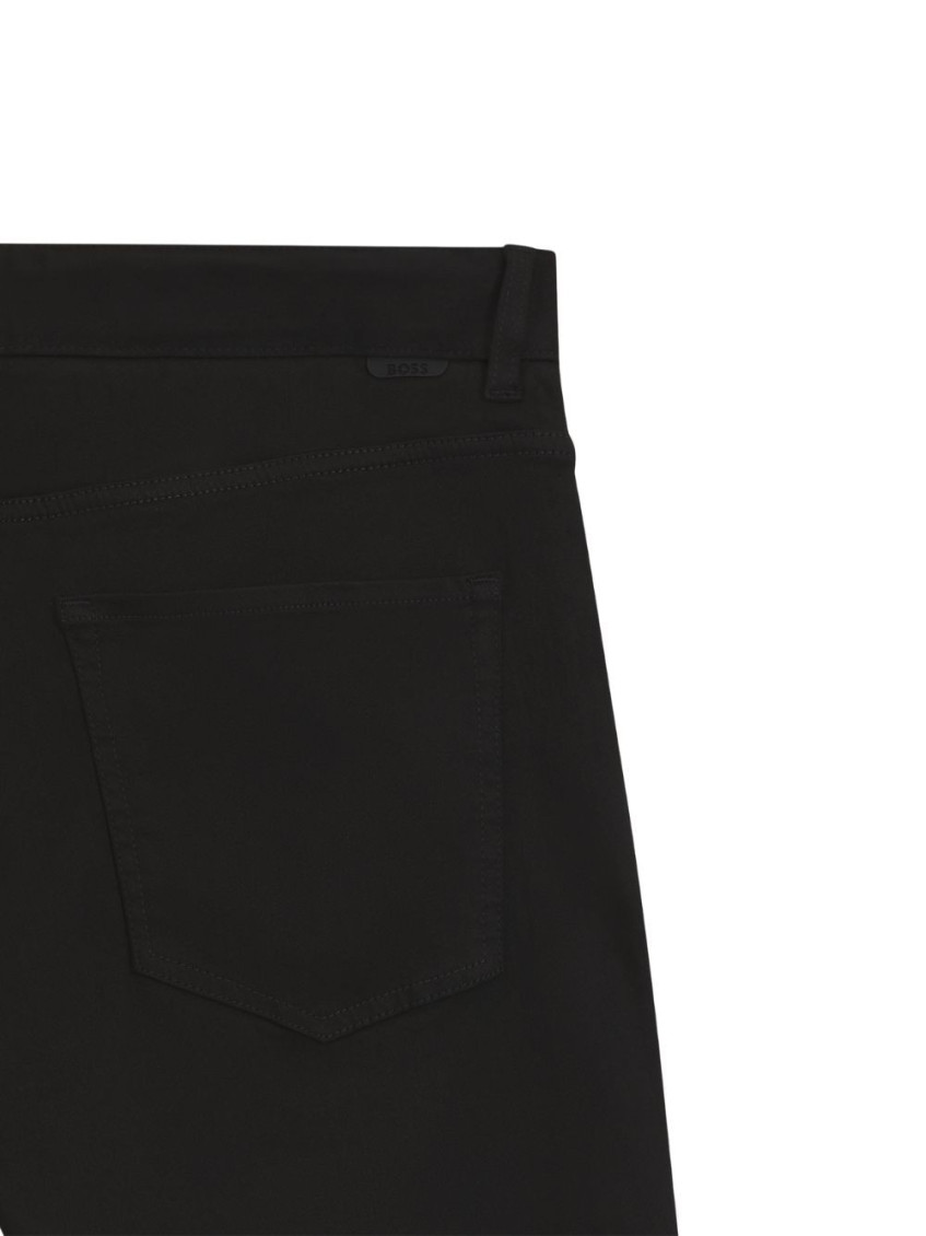 Black Flat Front Trousers