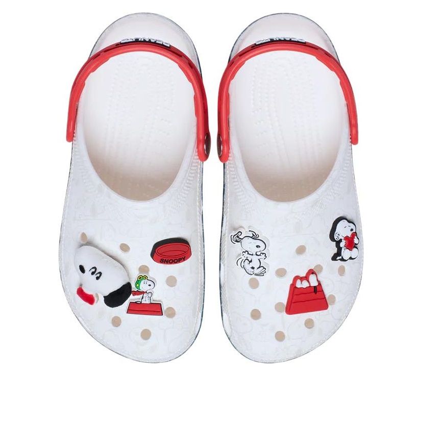 X Peanuts Snoopy Classic Clog 'White Black'