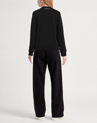 Woman Sweatshirt Black Size L Organic cotton