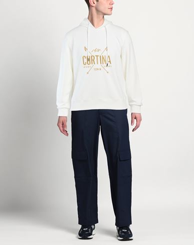 Fefè Napoli Man Sweatshirt Cream Size S Cotton, Polyester