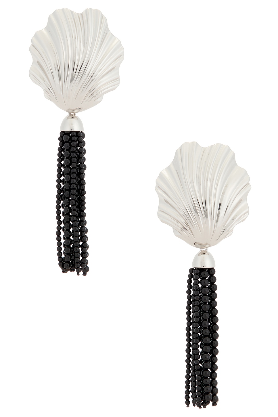 Julietta Aria Earrings in Metallic Silver