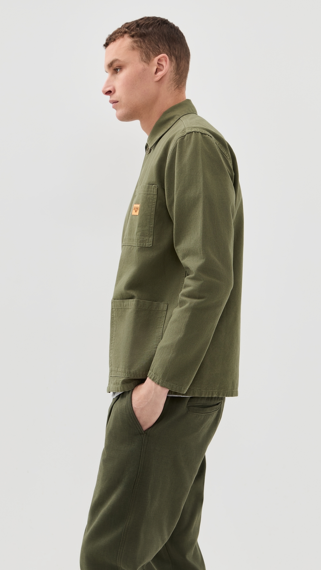 Canvas Chore Shirt Olive