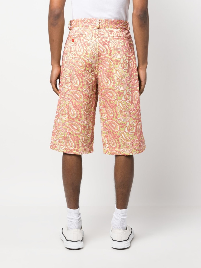- All Over Embroidered Shorts