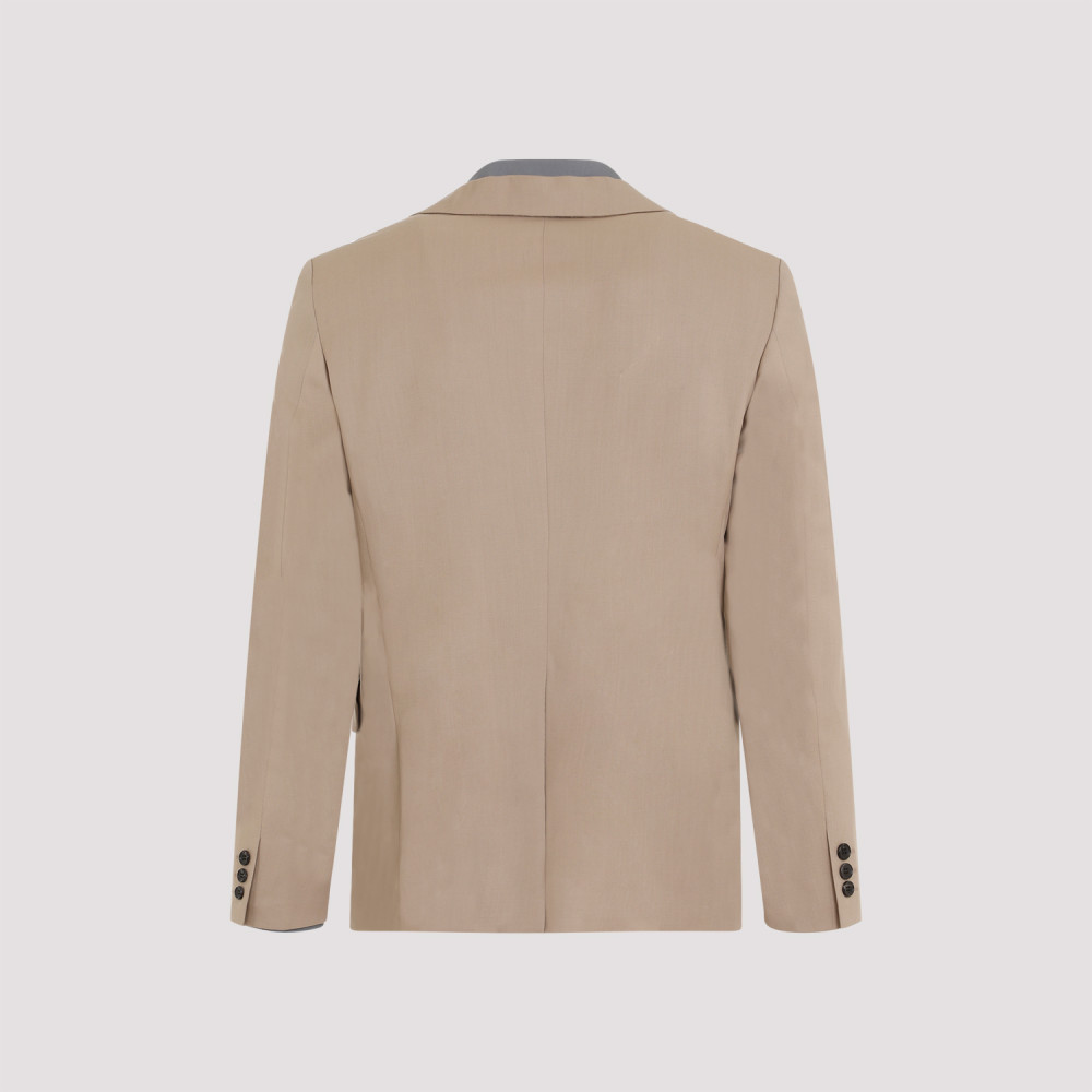 Beige Regular Fit Blazer