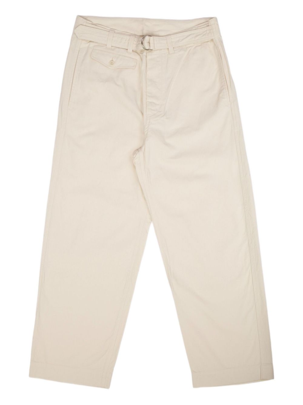D-ring belted trousers - Neutrals