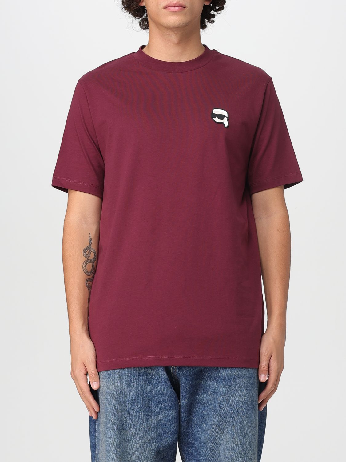 T-Shirt Men color Burgundy