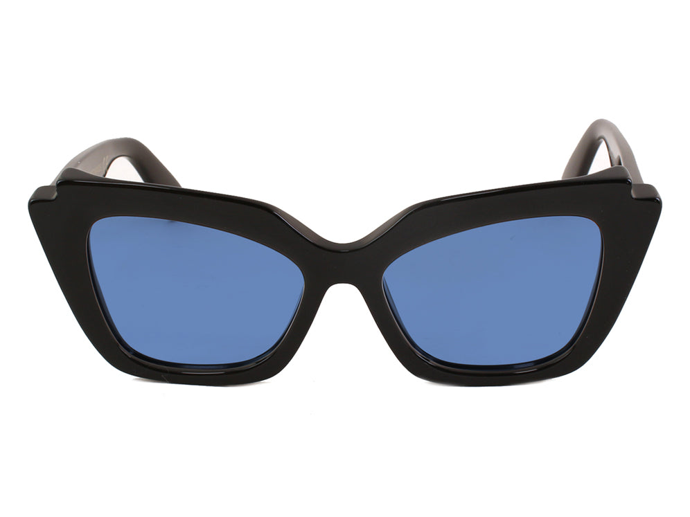 XLAB Donna XLAB Naxos Occhiali da sole Acetato Nero Azzurro Cat Eye Polarizzata