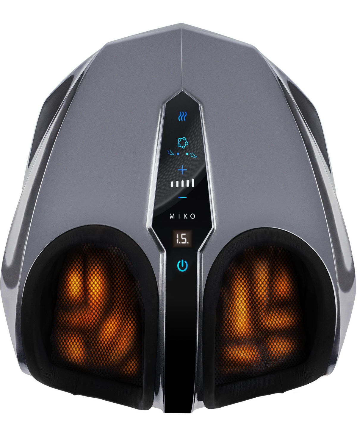 Shiatsu Foot Massager Machine with Kneading and Switchable Heat - Grey
