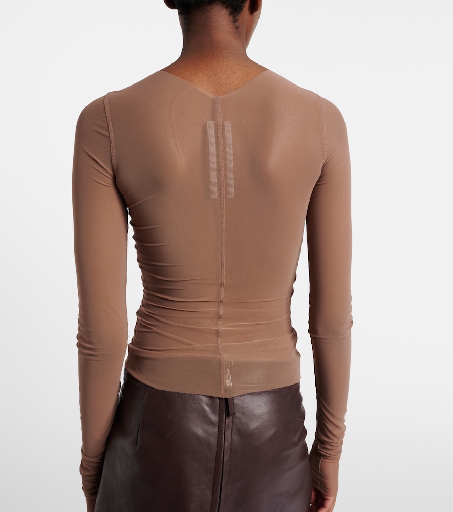 Temple sheer tulle top