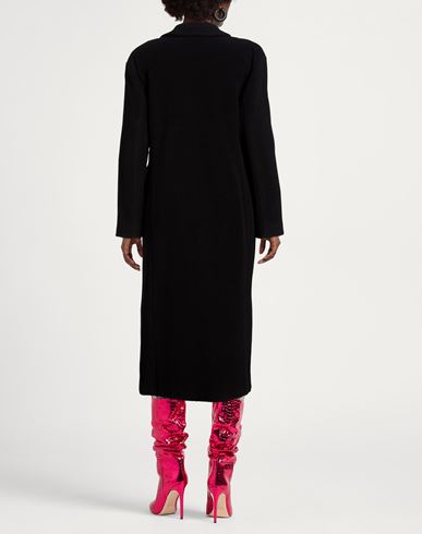 Woman Coat Black Size 6 Virgin Wool, Polyamide