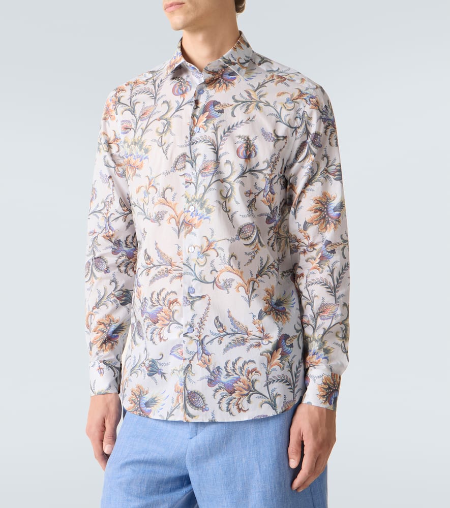 Floral cotton shirt