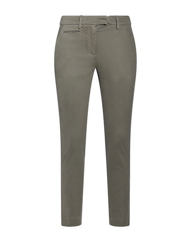 Woman Pants Khaki Size 26 Cotton, Elastane
