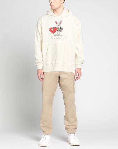 Man Sweatshirt Ivory Size L Cotton