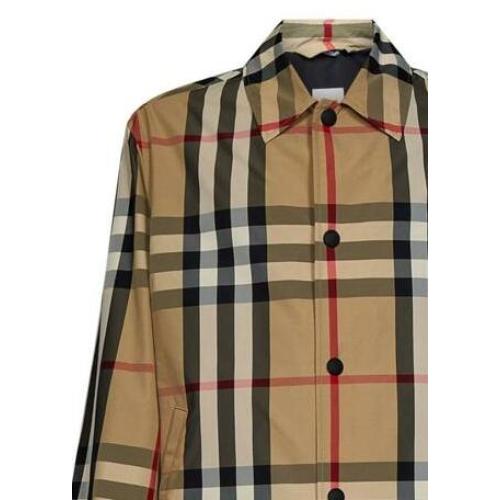 Check-pattern shirt jacket - ARCHIVE BEIGE IP CHK