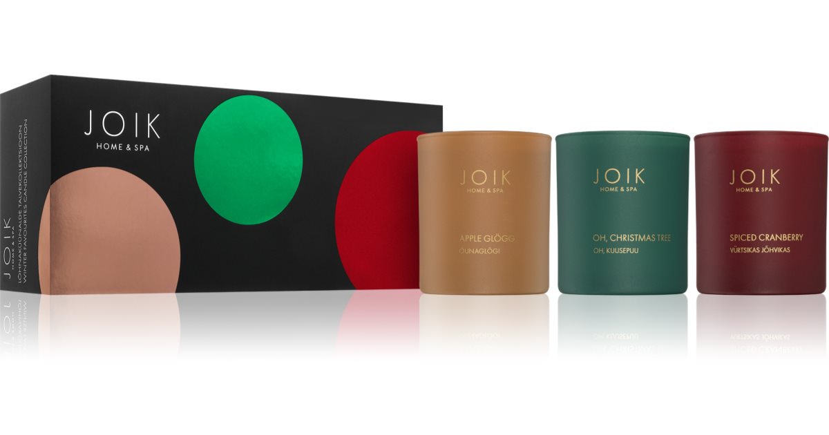 JOIK Home & Spa Christmas Selection 3 x 150 g — Scented Candle