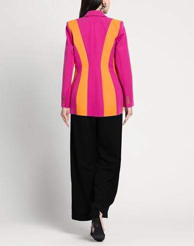 Woman Blazer Magenta Size 6 Polyester, Elastane