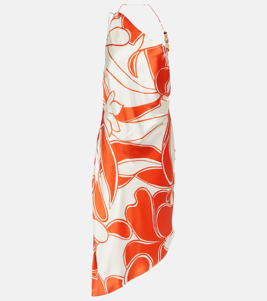 Ramona printed silk midi dress