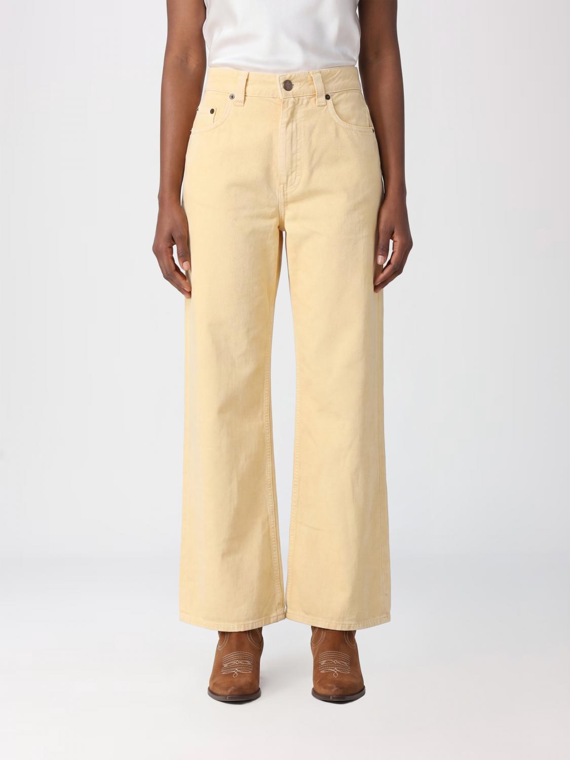 Jeans Woman color Beige