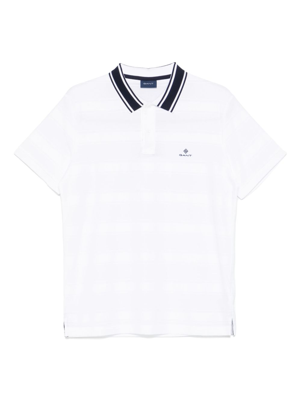 Embroidered-logo polo shirt - Blue