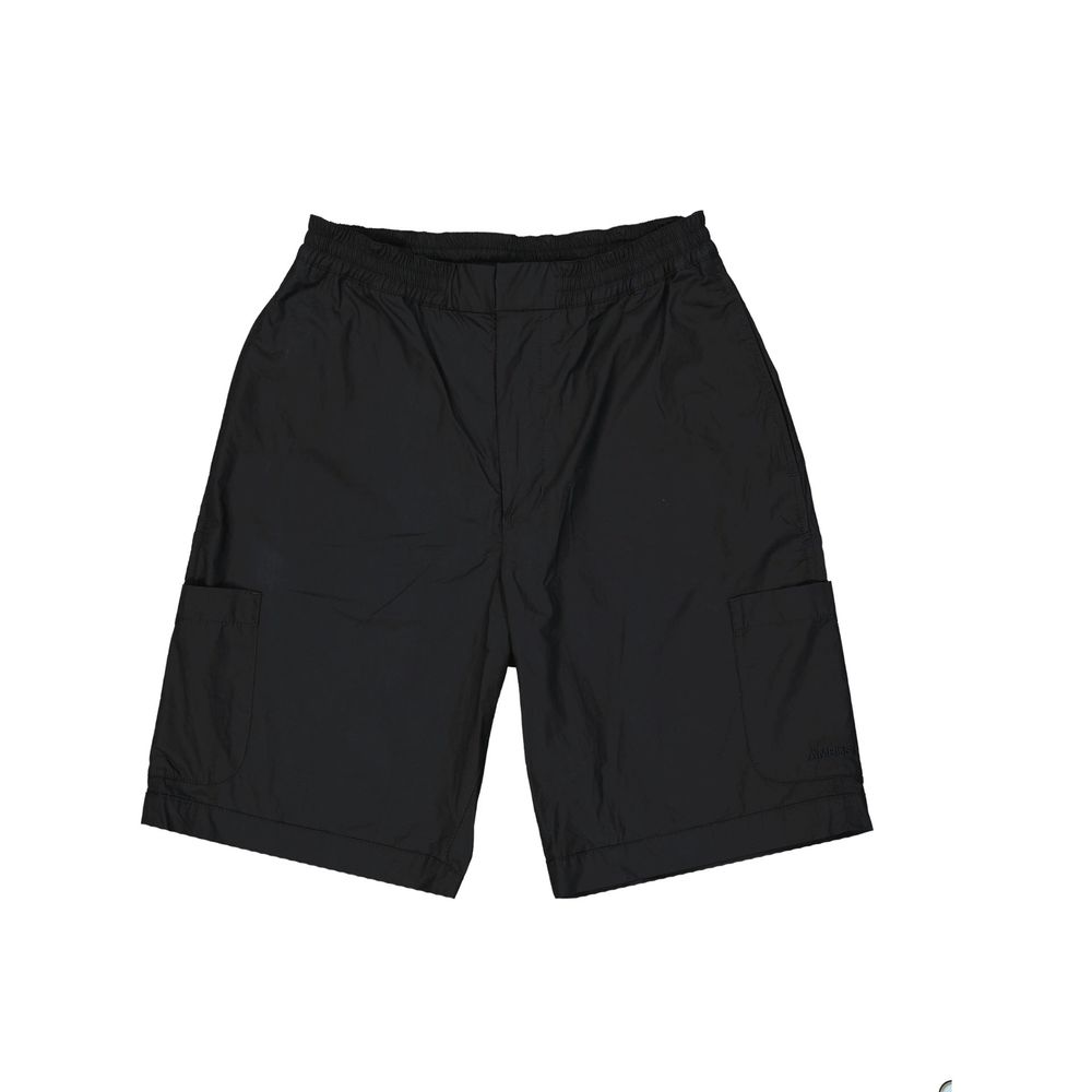 Cotton Cargo Cargo Shorts — Black