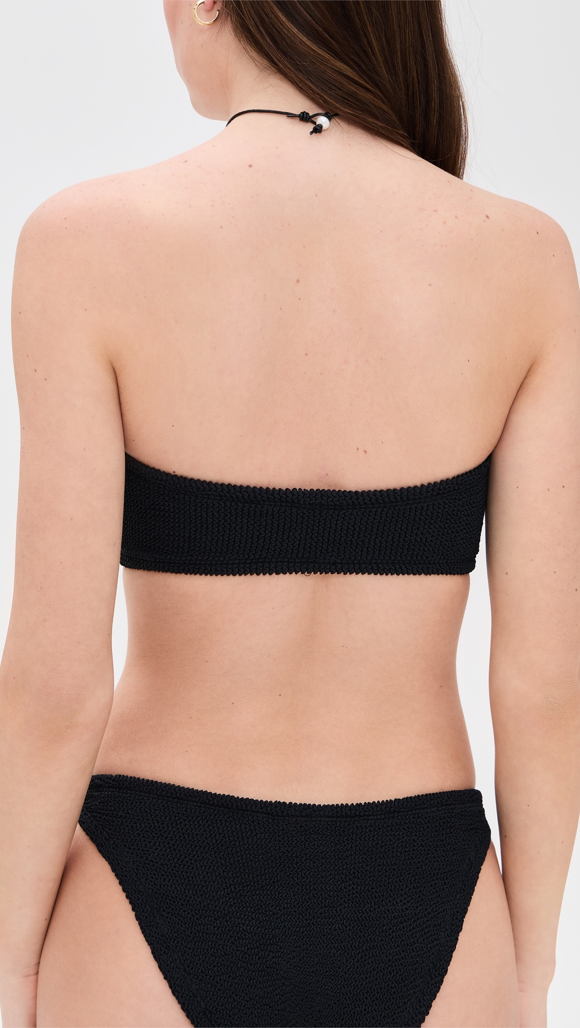 Hunza G Jean Bikini Top Black One Size