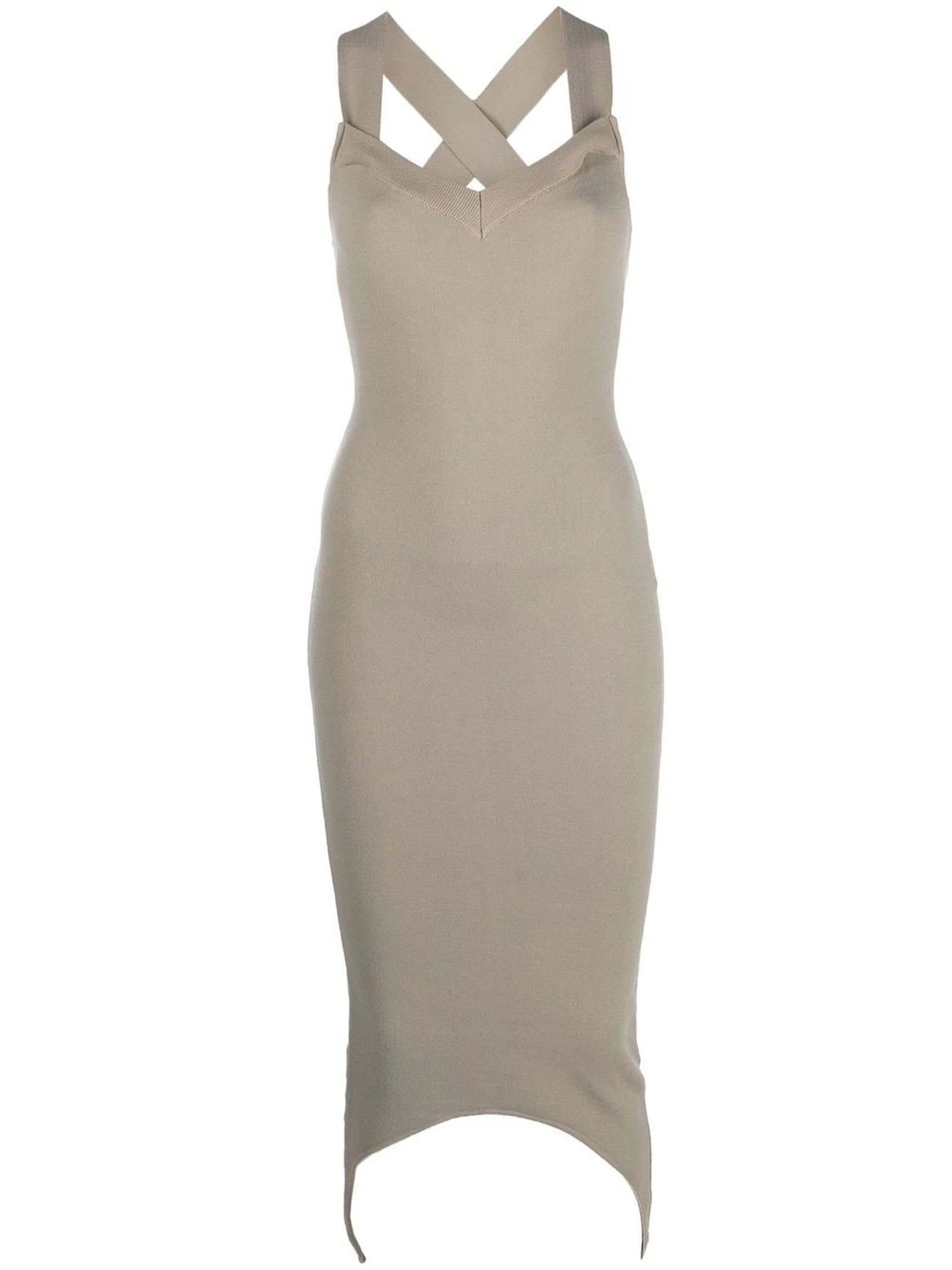 Beige Wool Blend Dress