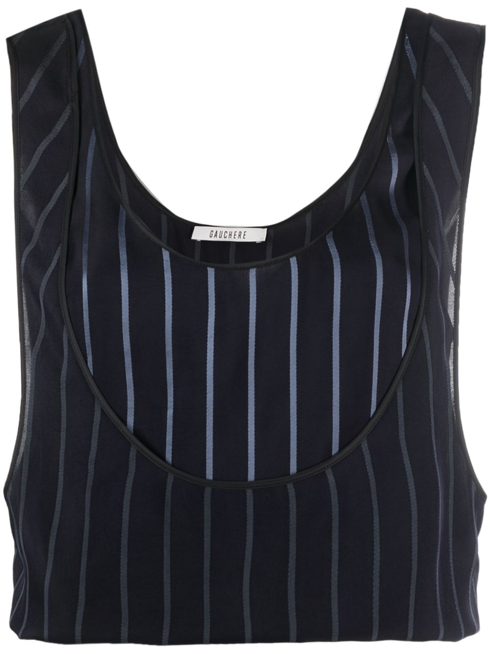 Mini Mirror striped tank top - Blue