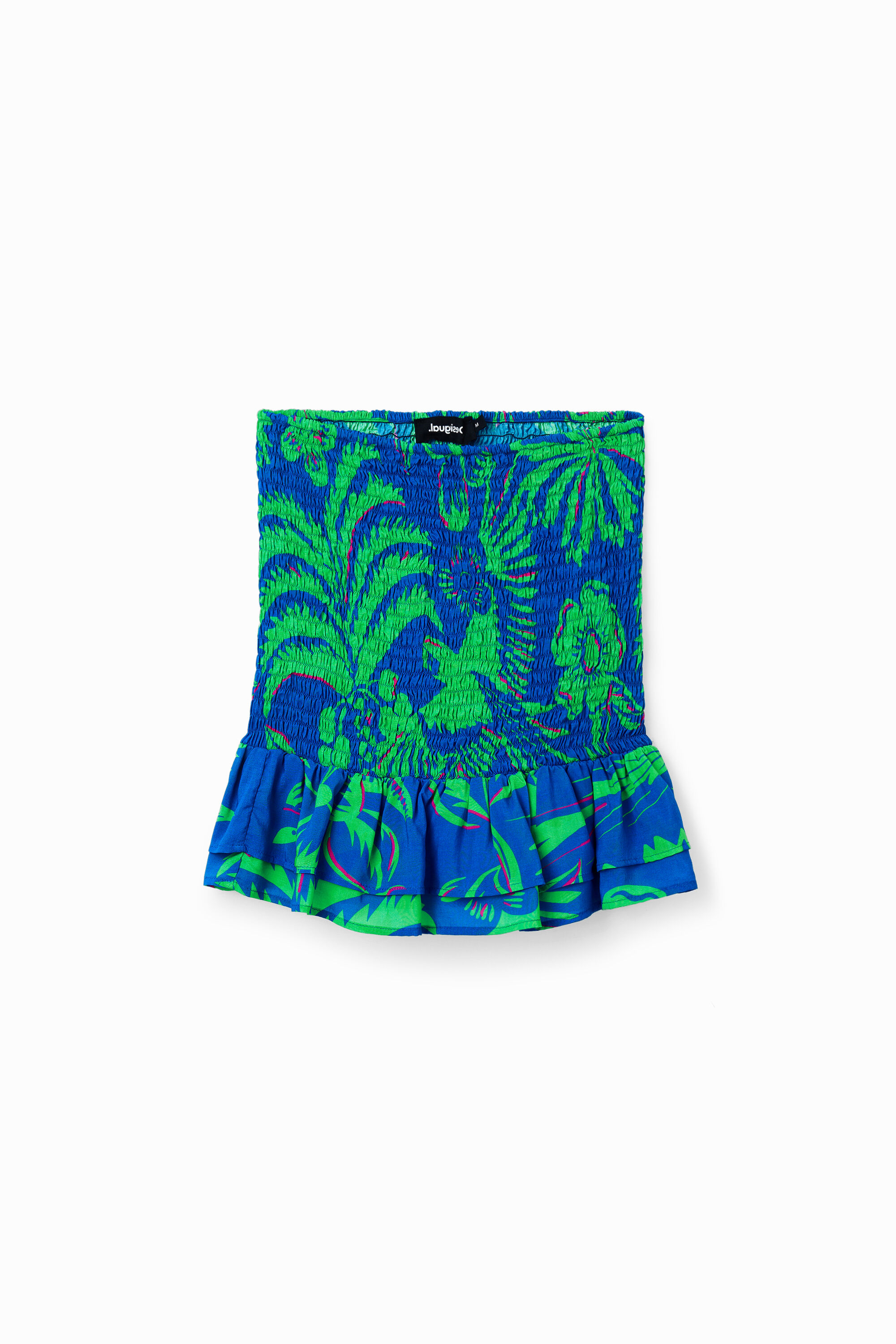 Slim tropical mini skirt