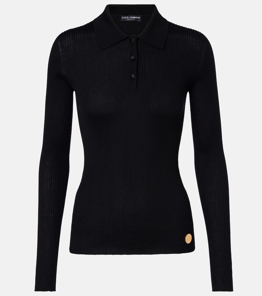 Cashmere polo sweater