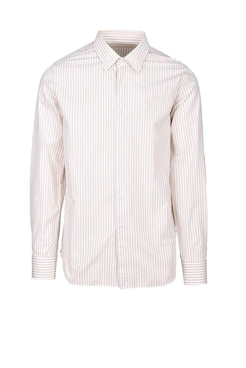 White/Beige Cotton Shirt