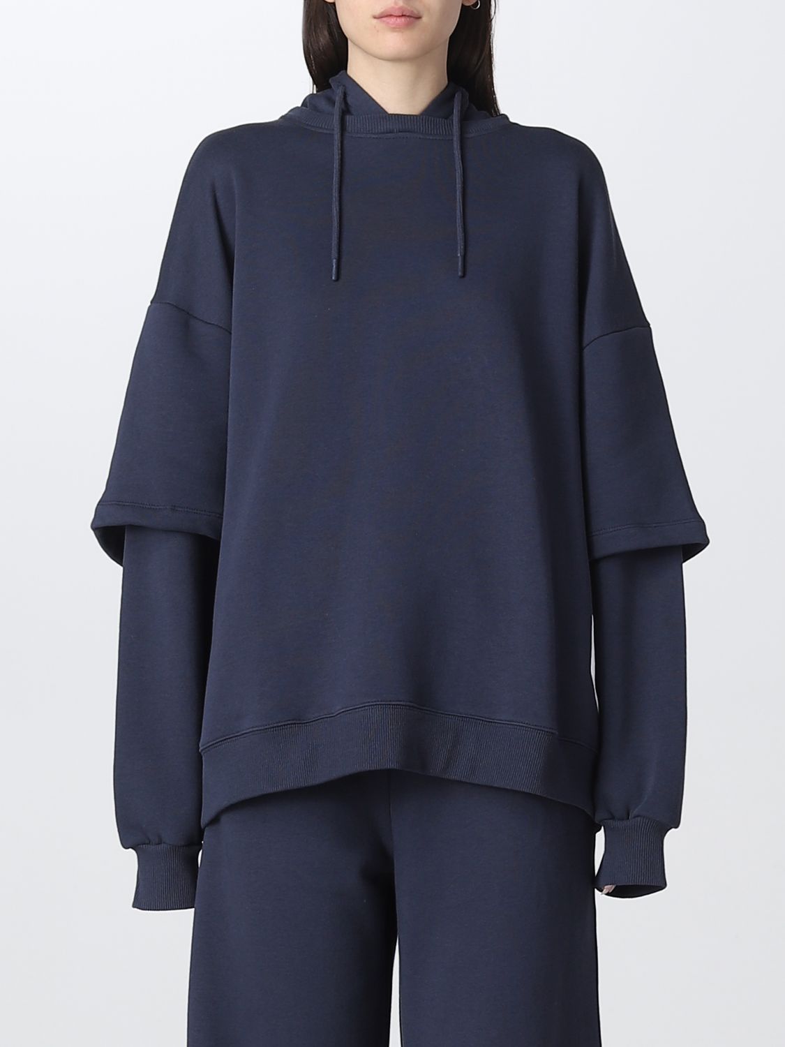 Sweatshirt Woman color Blue