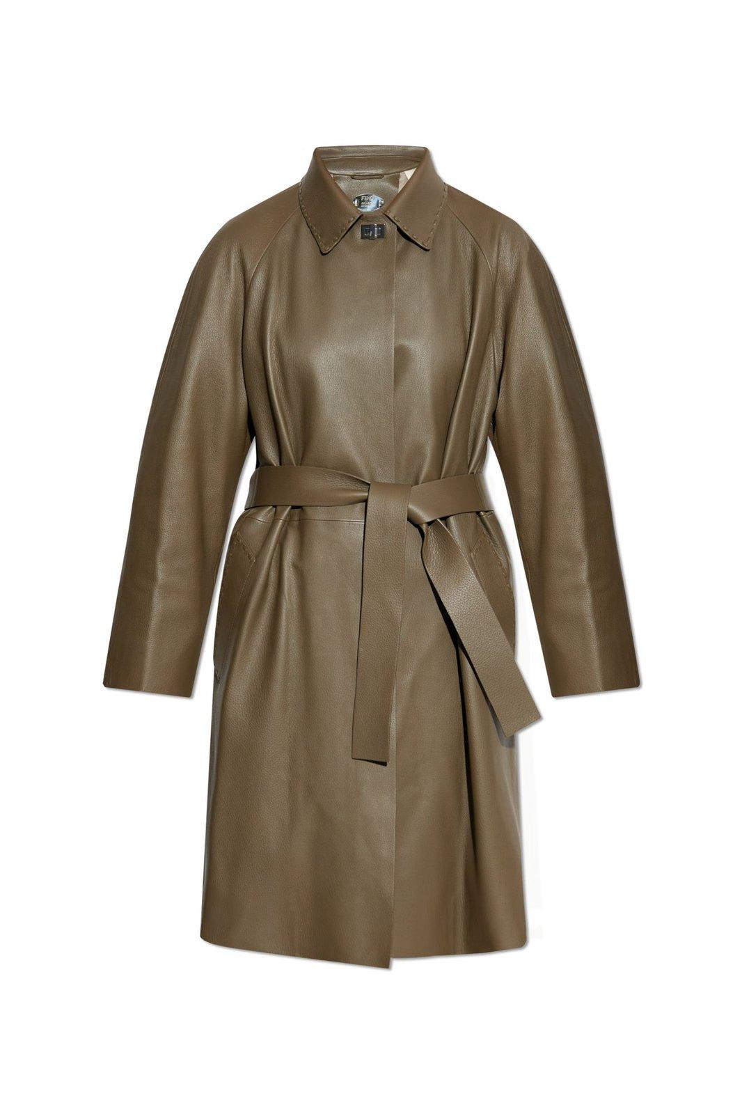 Leather Overcoat