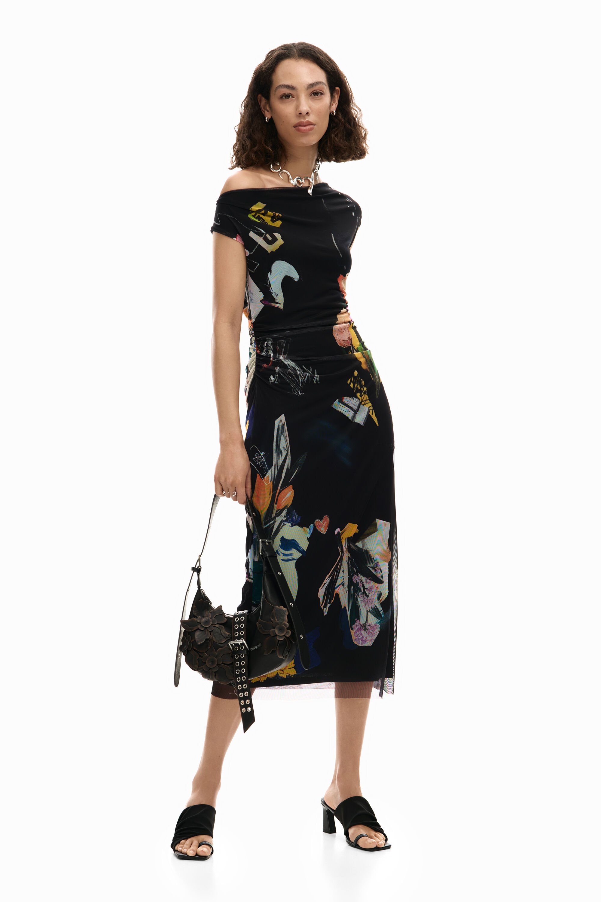 Midi dress collage