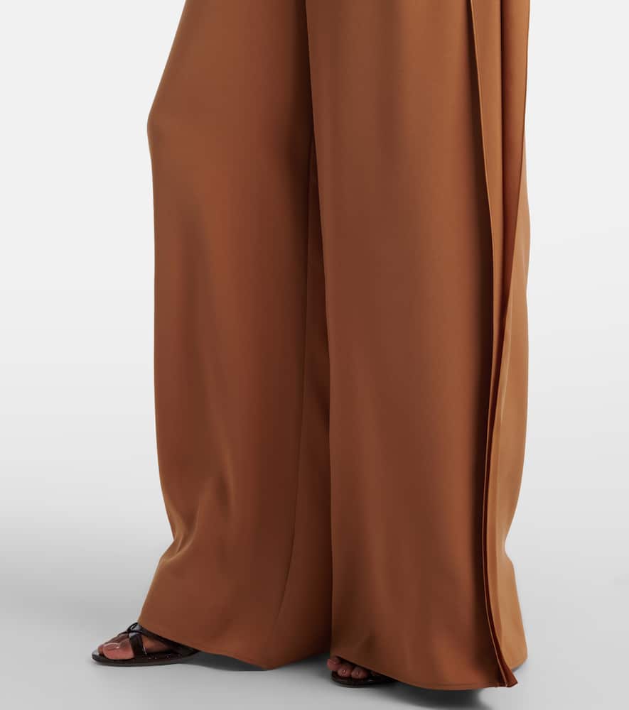 Crêpe wide-leg pants