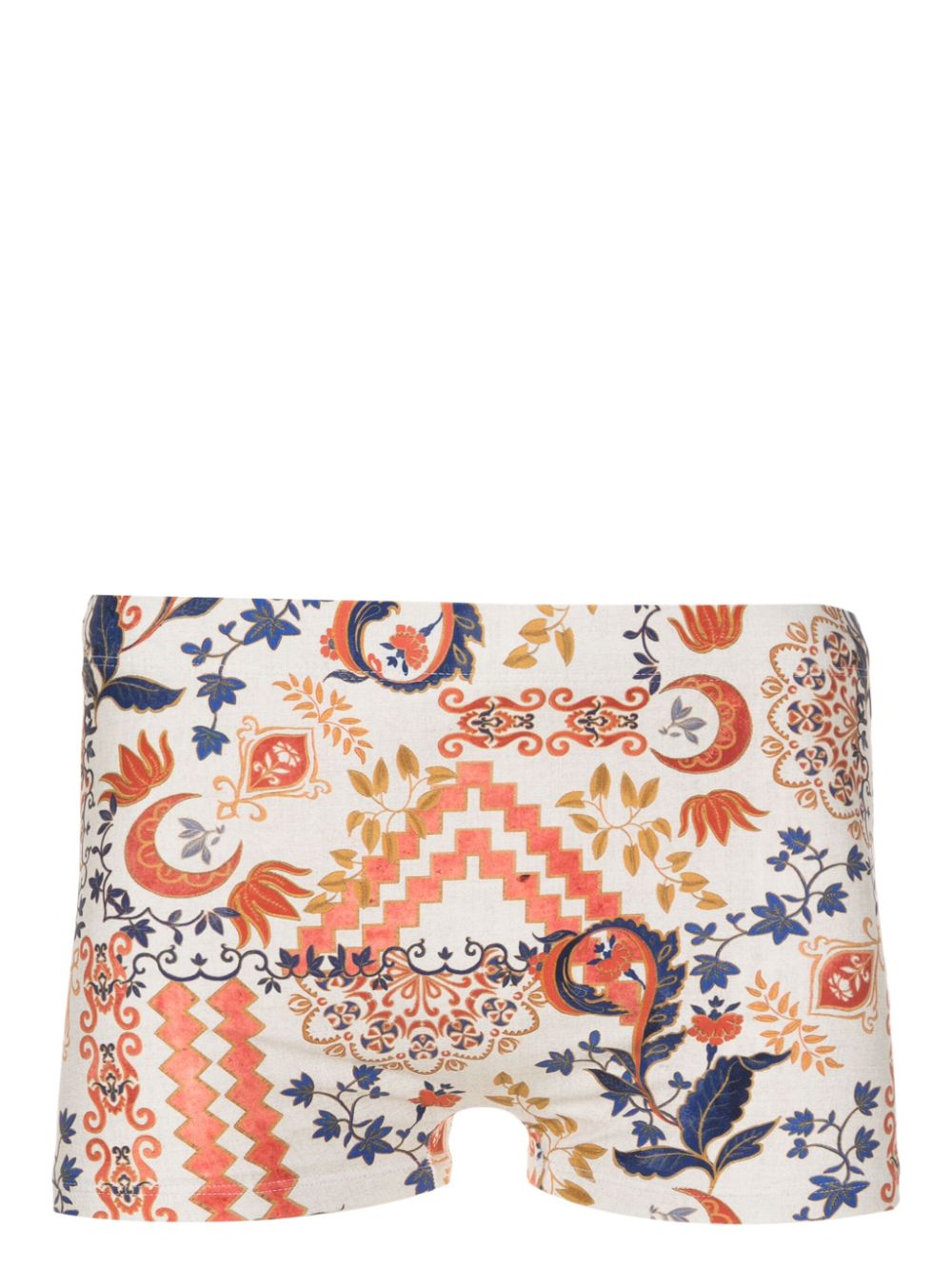 Tijuca botanical-print swimming trunks - White