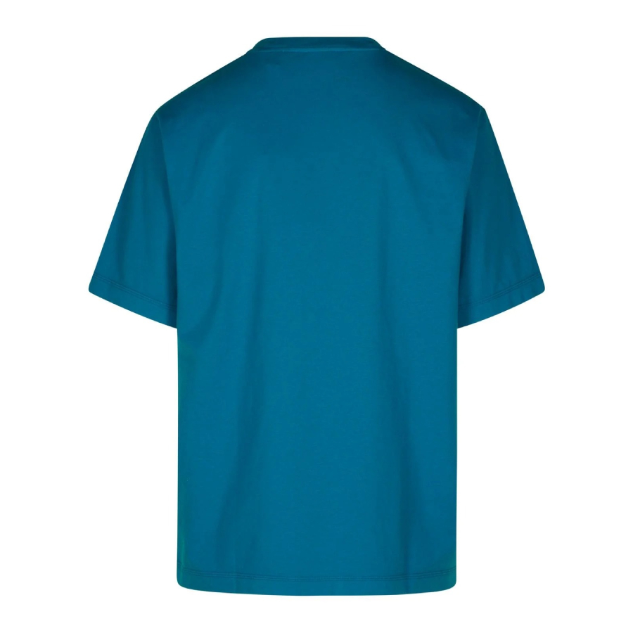 Oak Leaf Crest Embroidered Cotton Crewneck T-Shirt