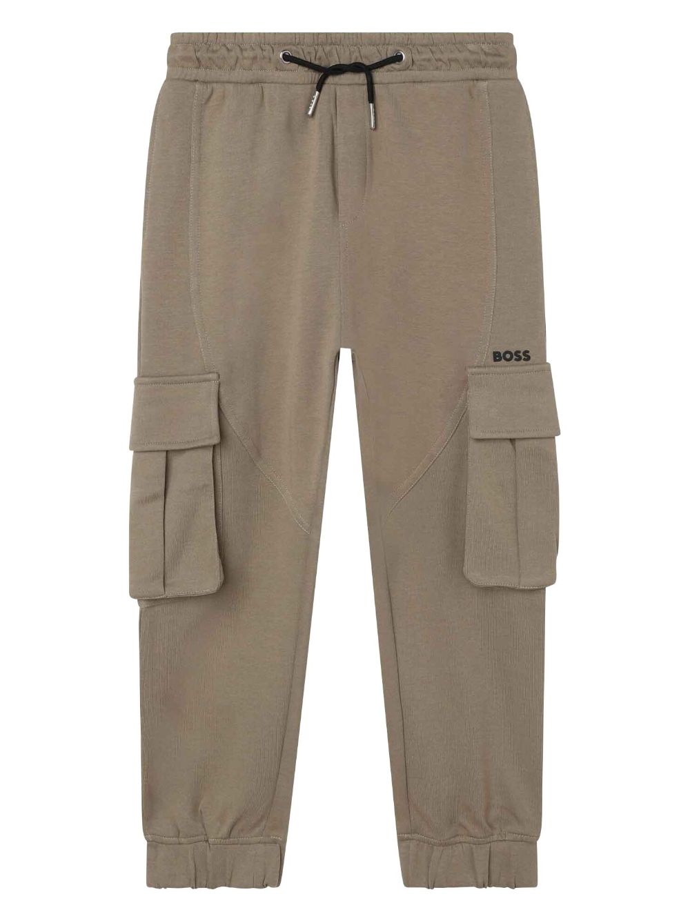 Pockets drawstring track trousers - Brown