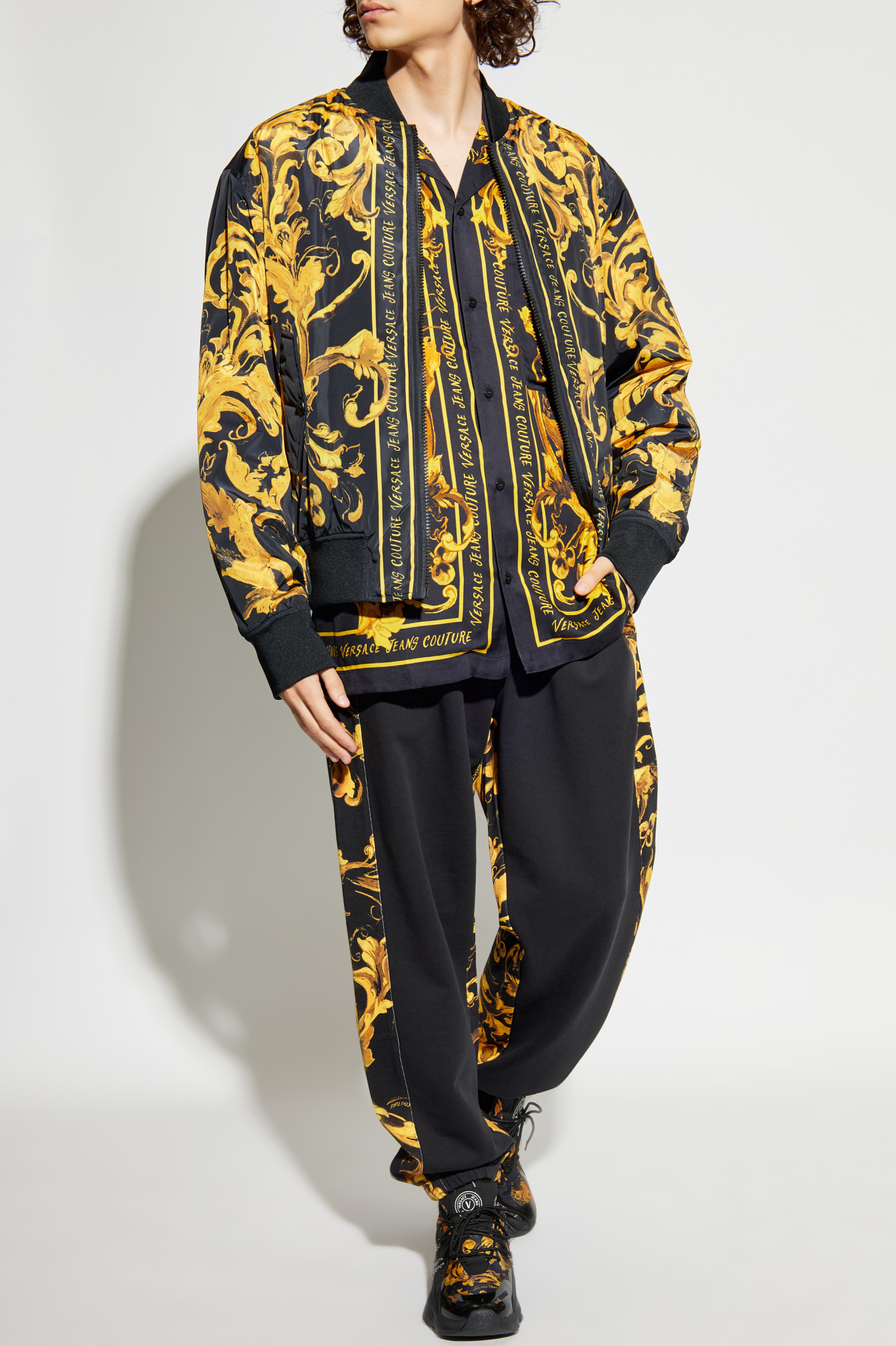 Shirt With Logo, Men's, Yellow