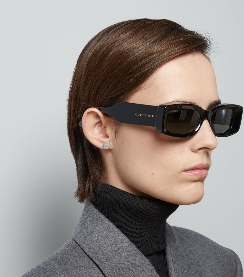 Sterling Silver Trademark Stud Earrings