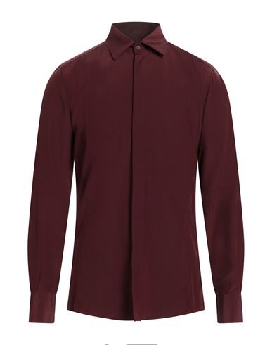 Man Shirt Burgundy Size 15 ½ Silk