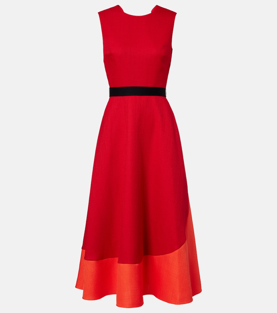 Mire colorblocked midi dress