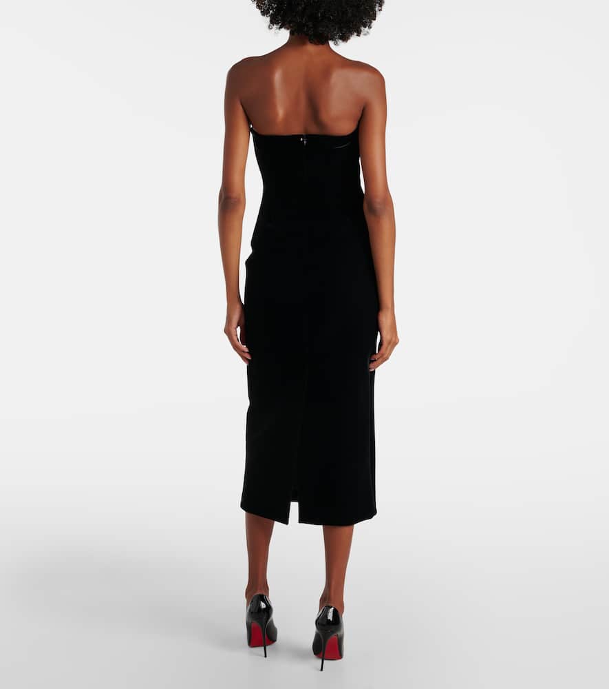Velvet bustier dress