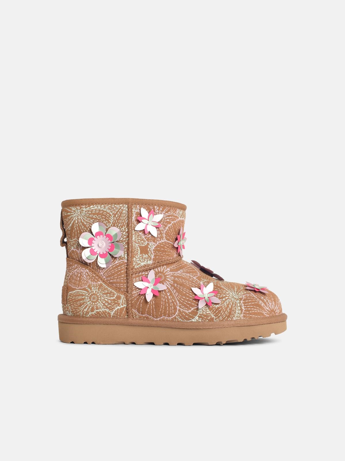 'Classic Mini Meadow' Chestnut Suede Boots